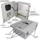 Altelix Fiberglass Weatherproof Vented NEMA Enclosure with 120 VAC Outlets & 85°F Turn-On Cooling Fan-2