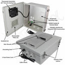 Altelix Fiberglass Weatherproof Vented NEMA Enclosure with 120 VAC Outlets, Power Cord & 85°F Turn-On Cooling Fan-2