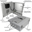 Altelix Fiberglass Weatherproof Vented NEMA Enclosure with 12 VDC Cooling Fan & Digital Temperature Controller-2