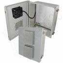 Altelix Fiberglass Weatherproof Vented NEMA Enclosure with 48 VDC Cooling Fan-1