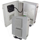 Altelix Fiberglass Vented & Heated Weatherproof NEMA Enclosure with 120 VAC Outlets & Power Cord, 200W Heater & 85°F Turn-On Cooling Fan-1