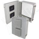 Altelix Fiberglass Vented Indoor / Outdoor RF Transparent WiFi Access Point Enclosure with Polyester Equipment Mounting Plate-3