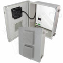 Altelix Fiberglass WiFi Weatherproof Vented NEMA Enclosure with 120 VAC Outlets, Polyester Equipment Mounting Plate and Cooling Fan with Digital Temperature Controller-1