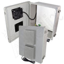 Altelix Fiberglass Weatherproof Vented WiFi NEMA Enclosure with Cooling Fan, 120 VAC Outlets & Power Cord-3