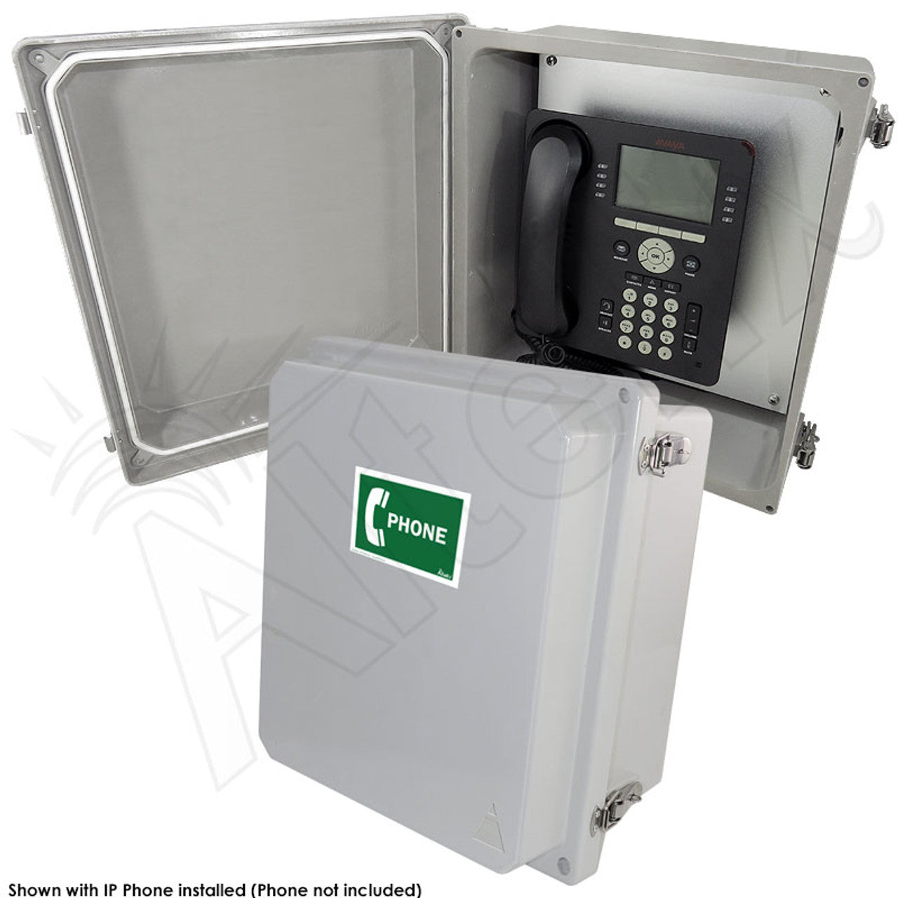 Altelix NEMA 4X Outdoor Weatherproof IP Phone Call Box with Service Phone Label-3