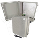 Altelix Fiberglass Weatherproof Heated NEMA Enclosure with 200W Heater, 120 VAC Outlets & Power Cord-2