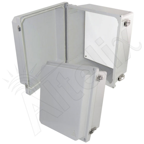 Altelix NEMA 4X Fiberglass Indoor / Outdoor RF Transparent WiFi Access Point Enclosure with Polyester Equipment Mounting Plate