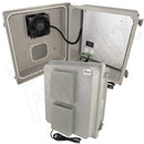 Altelix Fiberglass Weatherproof Vented NEMA Enclosure with 120 VAC Outlets, Power Cord & Cooling Fan with Digital Temperature Controller-3