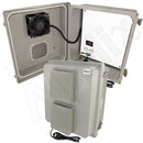 Altelix Fiberglass WiFi Weatherproof Vented NEMA Enclosure with 120 VAC Outlets, Polyester Equipment Mounting Plate and Cooling Fan with Digital Temperature Controller-3