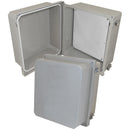 Altelix Fiberglass Weatherproof NEMA 4X Enclosure with Blank Aluminum Equipment Mounting Plate-5