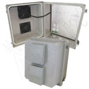 Altelix Fiberglass Vented & Heated Weatherproof NEMA Enclosure with Cooling Fan, 200W Heater 120 VAC Outlets-4