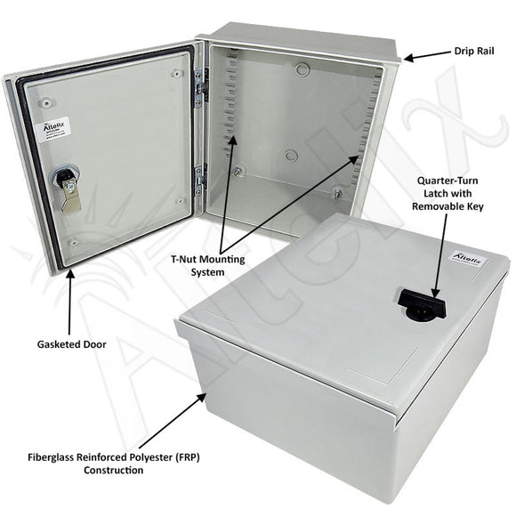 Altelix NEMA 3X Fiberglass Weatherproof Enclosure
