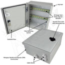 Altelix Industrial DIN Rail Enclosure Fiberglass NEMA 3X IP65-2