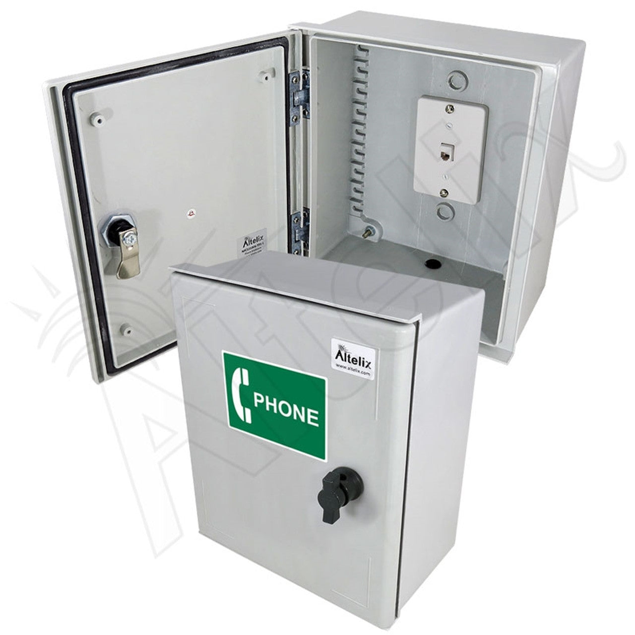 Altelix 12x10x6 Fiberglass Outdoor Weatherproof NEMA 3X Phone Call Box ...