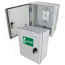 Altelix 12x10x6 Fiberglass Outdoor Weatherproof NEMA 3X Phone Call Box with Service Phone Label-1