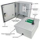 Altelix 12x10x6 Fiberglass Outdoor Weatherproof NEMA 3X Phone Call Box with Service Phone Label-2