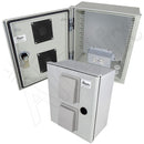 Altelix Vented Fiberglass Weatherproof NEMA Enclosure with Equipment Mounting Plate & 120 VAC Outlets-1
