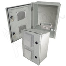 Altelix Vented Fiberglass Weatherproof NEMA Enclosure with Equipment Mounting Plate & 120 VAC Outlets-3