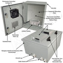 Altelix Vented Fiberglass Weatherproof NEMA Enclosure with Cooling Fan, 200W Heater and 120 VAC Outlets-2