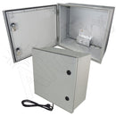 Altelix NEMA 3X Fiberglass Weatherproof Enclosure with Equipment Mounting Plate, 120 VAC Outlets & Power Cord-4