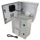 Altelix Vented Fiberglass Weatherproof NEMA Enclosure with 120 VAC Outlets, Power Cord, 200W Heater and 85°F Turn-On Cooling Fan-1