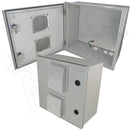 Altelix Vented Fiberglass Weatherproof NEMA Enclosure with Steel Equipment Mounting Plate-4