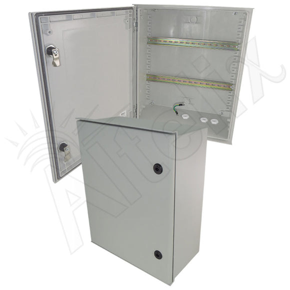 Altelix Industrial DIN Rail Enclosure Fiberglass NEMA 3X IP65
