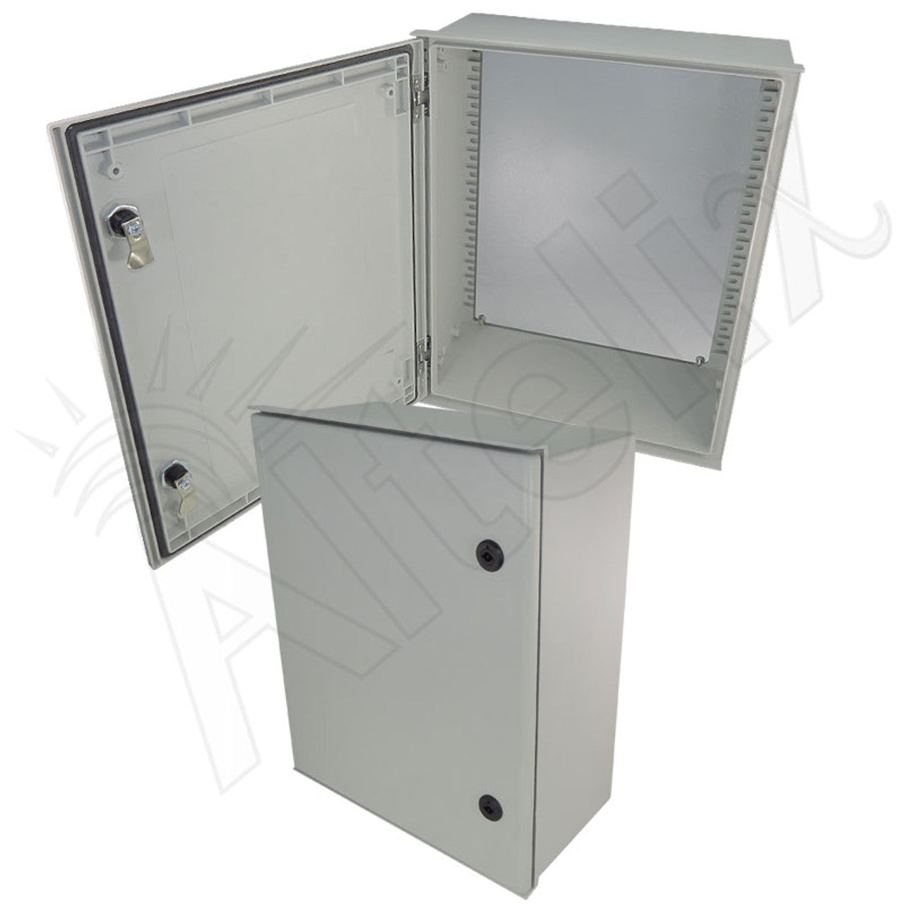 Altelix NEMA 3X Fiberglass Weatherproof Enclosure with Steel Equipment Mounting Plate