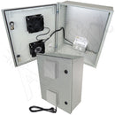 Altelix Vented Fiberglass Weatherproof NEMA Enclosure with Cooling Fan, 200W Heater, 120 VAC Outlets & Power Cord-4