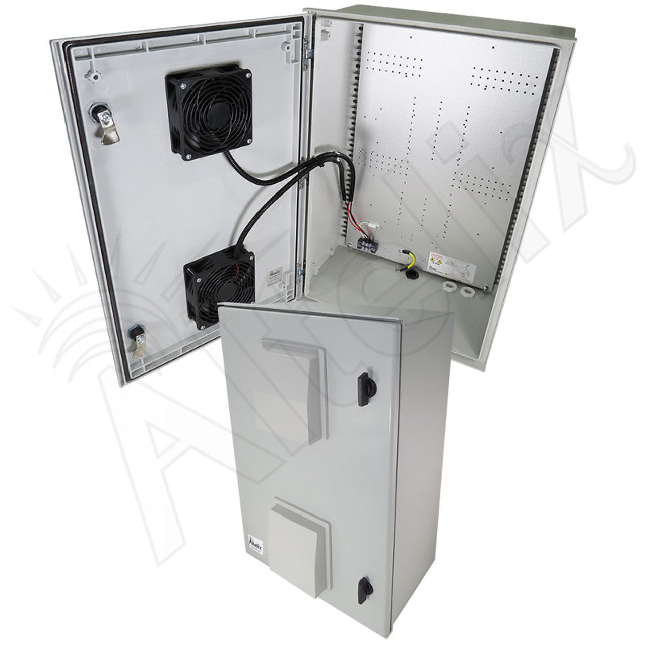 Altelix Vented Fiberglass Weatherproof NEMA Enclosure with 12 VDC Cooling Fan-5