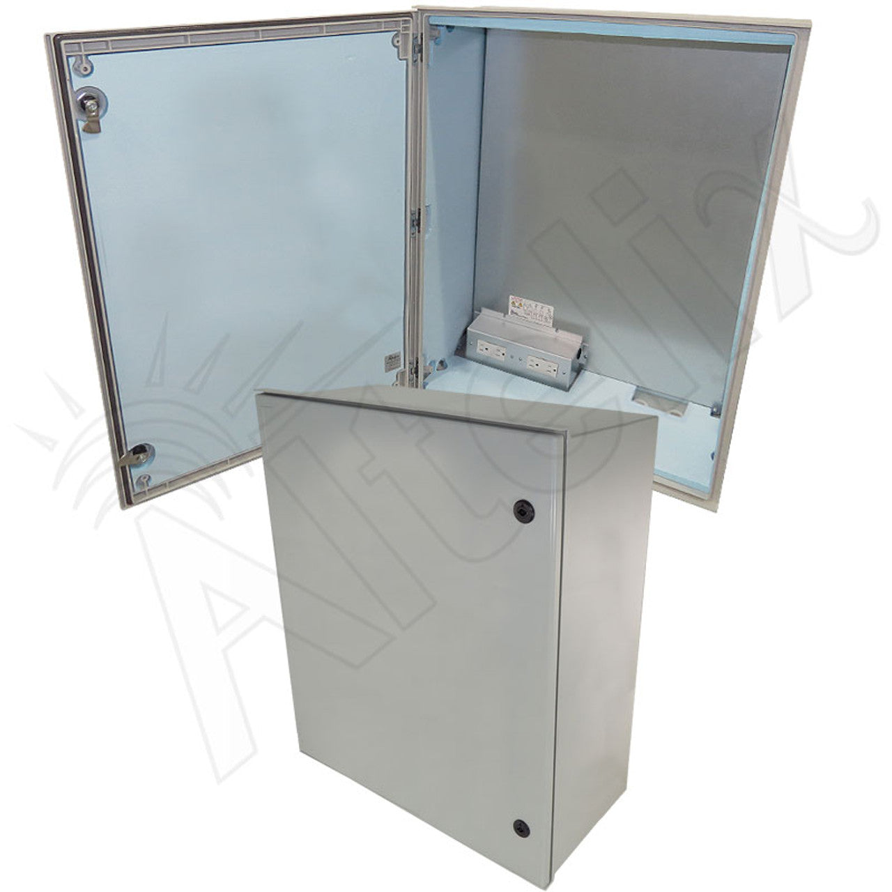 Altelix Insulated NEMA 4X Fiberglass Heated Weatherproof Enclosure with 200W Heater and 120 VAC Outlets-7