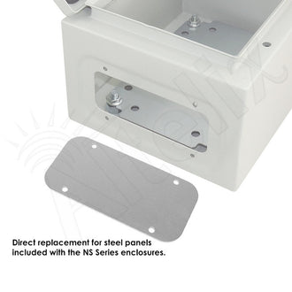 Blank Aluminum Access Panel for NS080806 & NS100806 Enclosures - 0