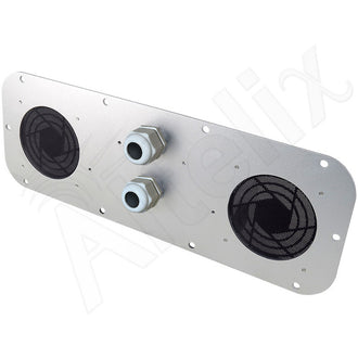 Vented Aluminum Access Panel for NS161608, NX161608, NS201612, NX201612 and NS241612 Enclosures - 0