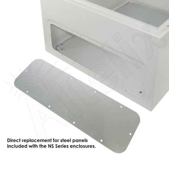 Blank Aluminum Access Panel for NS242012, NS242412, NS242416, NX242416, NS242424, NS282416 and NS322416 Enclosures