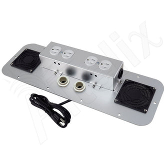 Vented Power Module with 120VAC Outlets for NS242012, NS242412, NS242416, NX242416, NS242424, NS282416 and NS322416 Enclosures