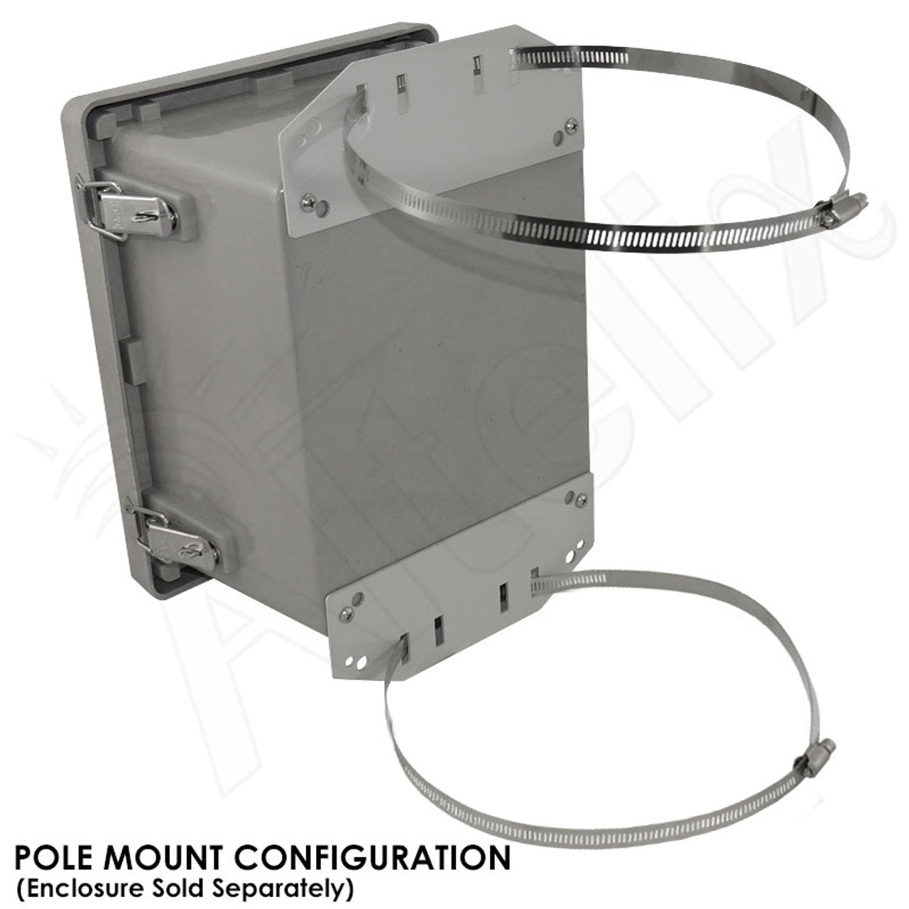 Pole Mount / Flange Mount Kit for Altelix NF100806, NS080806 & NS100806 Series NEMA Enclosures-1