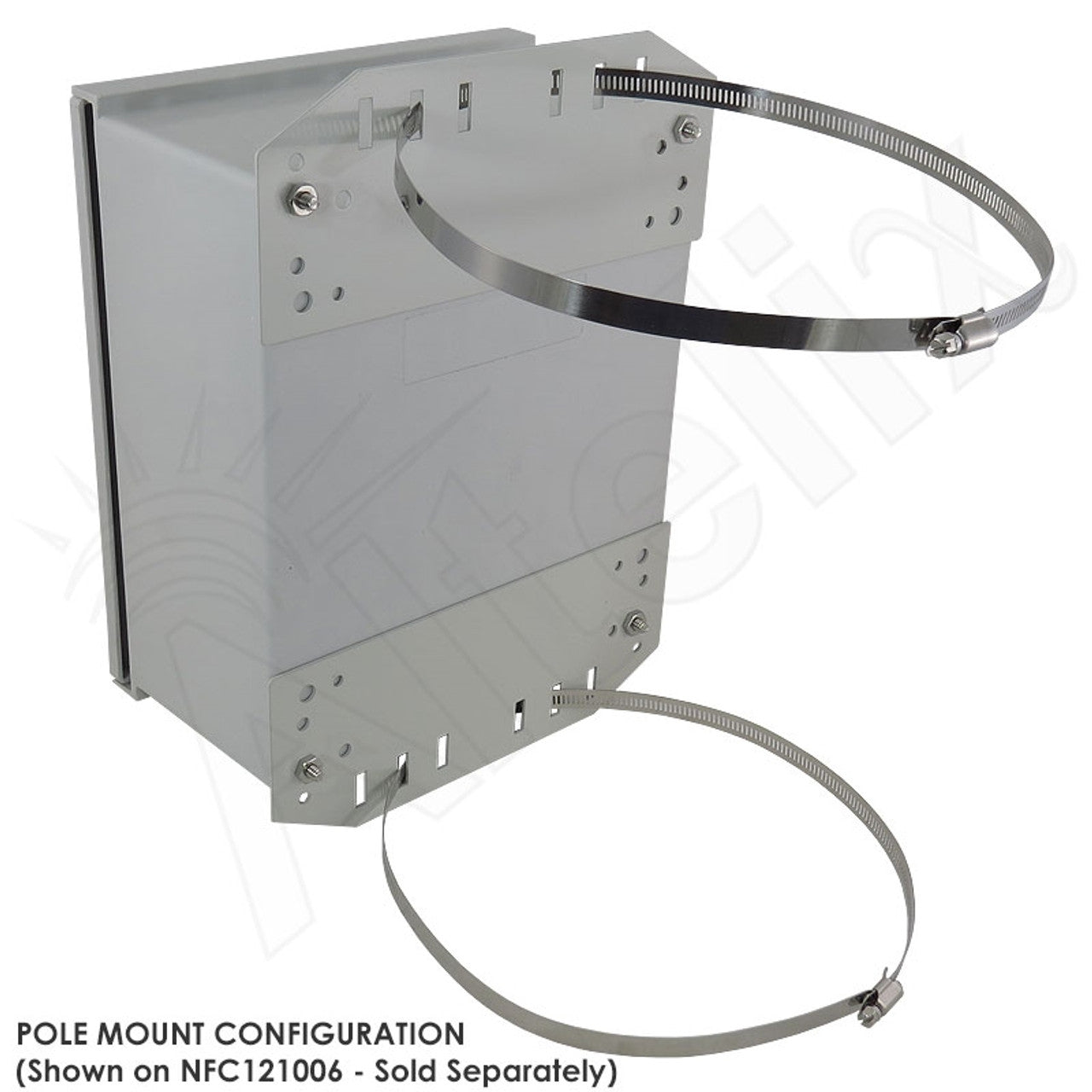 Pole Mount / Flange Mount Kit for Altelix NFC121006 & NS121006 Series NEMA Enclosures - 0
