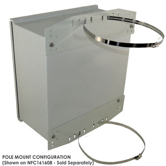 Stainless Steel Pole Mount / Flange Mount Kit for NFC161608 NFC201608 NFC241609 NS161608 NS201608 and NS241610 Series NEMA Enclosures