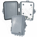 Altelix 9x8x3 IP66 NEMA 4X PC+ABS Indoor / Outdoor RF Transparent WiFi Access Point Enclosure with PVC Non-Metallic Equipment Mounting Plate-1