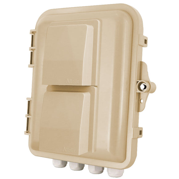 Altelix 9x8x3 PC+ABS Vented Weatherproof NEMA Utility Box with Hinged Door