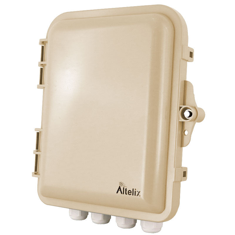 Altelix 9x8x3 IP66 NEMA 4X PC+ABS Indoor / Outdoor RF Transparent WiFi Access Point Enclosure with PVC Non-Metallic Equipment Mounting Plate