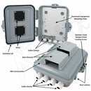 Altelix 9x8x3 PC+ABS Weatherproof Vented Utility Box NEMA Enclosure with Hinged Door and Aluminum Mounting Plate-2