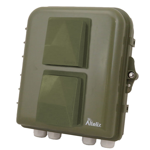 Altelix 10x9x4 PC+ABS Weatherproof Vented Utility Box NEMA Enclosure with Hinged Door