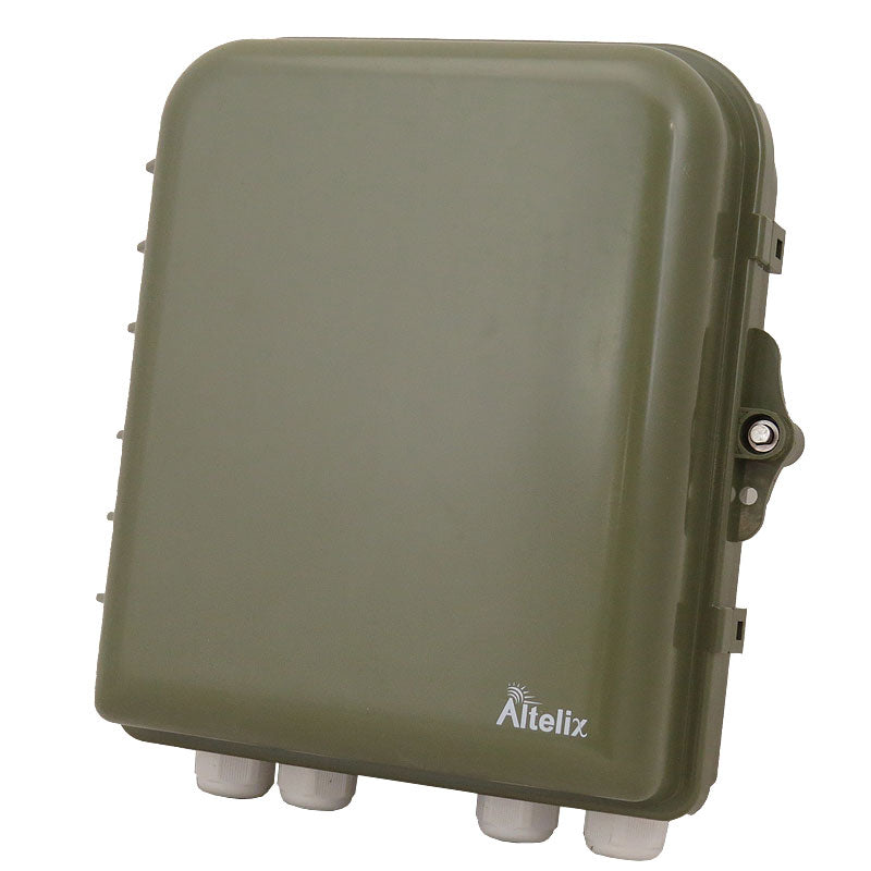 Buy green Altelix 10x9x4 IP66 NEMA 4X PC+ABS Weatherproof Utility Box with Hinged Door