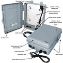 Altelix 12x9x5 NEMA 4X PC+ABS Weatherproof Utility Box NEMA Enclosure with 120 VAC 3-Prong Power Plug & Power Cord-2