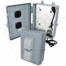 Altelix 12x9x5 PC+ABS Weatherproof Vented Utility Box NEMA Enclosure with 120 VAC 3-Prong Power Plug & Power Cord-1