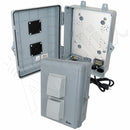 Altelix 12x9x5 PC+ABS Weatherproof Vented Utility Box NEMA Enclosure with 120 VAC Power Terminal & Power Cord-1