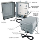 Altelix 12x9x7 NEMA 4X PC+ABS Weatherproof Utility Box NEMA Enclosure with 120 VAC Power Terminal & Power Cord-4