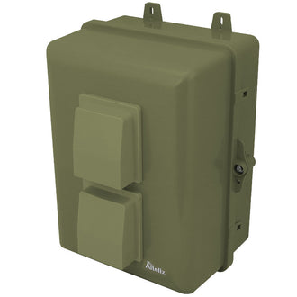Buy green Altelix 12x9x7 PC+ABS Weatherproof Vented Utility Box NEMA Enclosure with 120 VAC 3-Prong Power Plug &amp; Power Cord