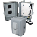 Altelix 12x9x7 PC+ABS Weatherproof Vented Utility Box NEMA Enclosure with 120 VAC 3-Prong Power Plug & Power Cord-1
